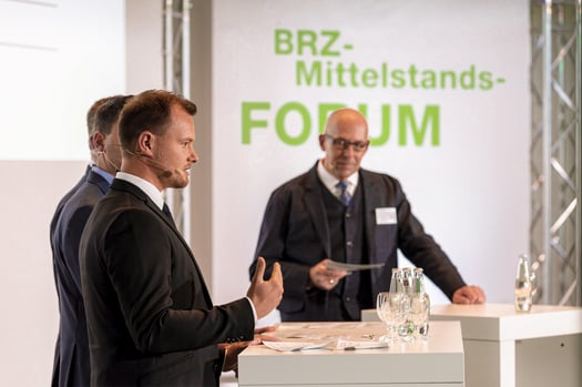 BRZ-Mittelstandsforum Prof. Dr. Ralf-Peter Oepen und Adrian Peritore