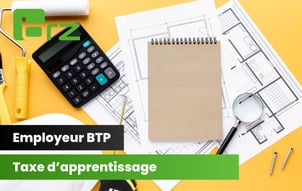 Bureau de travail d'un employé du BTP