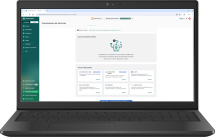 capture d'écran du logiciel pennylane sur la page des factures des achats et des ventes